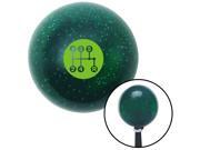 American Shifter Company ASCSNX1604972 Green 5 Speed Shift Pattern - Dots 15 Green Metal Flake Shift Knob fits auto American Shifter Company ASCSNX1604972 Green 5 Speed Shift Pattern - Dots 15 Green Metal Flake Shift Knob fits auto