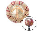 American Shifter Company ASCSNX1549150 Orange Pointing Arrow Up Clear Flame Metal Flake Shift Knob w/ M16 x 1.5 Insert American Shifter Company ASCSNX1549150 Orange Pointing Arrow Up Clear Flame Metal Flake Shift Knob w/ M16 x 1.5 Insert