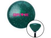 American Shifter Company ASCSNX1529828 Pink Cops 3 Me Green Retro Metal Flake Shift Knob with M16 x 1.5 Insert gasser American Shifter Company ASCSNX1529828 Pink Cops 3 Me Green Retro Metal Flake Shift Knob with M16 x 1.5 Insert gasser