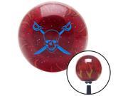 American Shifter Company ASCSNX1562421 Blue Gothic Skull & Crossed Swords Red Flame Mtl Flake Shift Knob M16x1.5 racing American Shifter Company ASCSNX1562421 Blue Gothic Skull & Crossed Swords Red Flame Mtl Flake Shift Knob M16x1.5 racing