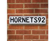 HORNETS92 NBA Charlotte Hornets White Stamped Street Sign Mancave Wall Art traffic sign avenue court reflective vintage traffic embossed pressed metal enamel av HORNETS92 NBA Charlotte Hornets White Stamped Street Sign Mancave Wall Art traffic sign avenue court reflective vintage traffic embossed pressed metal enamel av