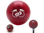 American Shifter Company ASCSNX34067 White Funny Eyes Red Metal Flake Shift Knob with 16mm x 1.5 Insert American Shifter Company ASCSNX34067 White Funny Eyes Red Metal Flake Shift Knob with 16mm x 1.5 Insert