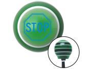 American Shifter Company ASCSNX108754 Blue Stop Sign Green Stripe Shift Knob with M16 x 1.5 Insert racing line out American Shifter Company ASCSNX108754 Blue Stop Sign Green Stripe Shift Knob with M16 x 1.5 Insert racing line out