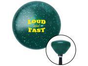 American Shifter Company ASCSNX1613586 Yellow Loud And Fast Green Retro Metal Flake Shift Knob fits mph autocross octan American Shifter Company ASCSNX1613586 Yellow Loud And Fast Green Retro Metal Flake Shift Knob fits mph autocross octan