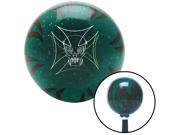 American Shifter Company ASCSNX1589724 White and Green Pinstripe Skull Green Flame Metal Flake Shift Knob fits round American Shifter Company ASCSNX1589724 White and Green Pinstripe Skull Green Flame Metal Flake Shift Knob fits round