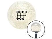 American Shifter Company ASCSNX1599013 Black 6 Speed Shift Pattern - Dots 26n Clear Metal Flake Shift Knob fits manual American Shifter Company ASCSNX1599013 Black 6 Speed Shift Pattern - Dots 26n Clear Metal Flake Shift Knob fits manual