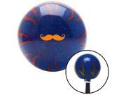 American Shifter Company ASCSNX1619283 Orange Mustache French Blue Flame Metal Flake Shift Knob fits gear gear auto cus American Shifter Company ASCSNX1619283 Orange Mustache French Blue Flame Metal Flake Shift Knob fits gear gear auto cus
