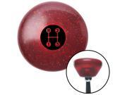 American Shifter Company ASCSNX1611995 Black 3 Speed Shift Pattern - Dots 11 Red Retro Metal Flake Shift Knob fits auto American Shifter Company ASCSNX1611995 Black 3 Speed Shift Pattern - Dots 11 Red Retro Metal Flake Shift Knob fits auto