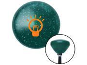 American Shifter Company ASCSNX1528631 Orange Light Bulb On Green Retro Metal Flake Shift Knob with M16 x 1.5 Insert American Shifter Company ASCSNX1528631 Orange Light Bulb On Green Retro Metal Flake Shift Knob with M16 x 1.5 Insert