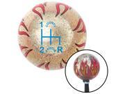 American Shifter Company ASCSNX1556185 Blue Shift Pattern CP6n Clear Flame Metal Flake Shift Knob fits 4 Speed County P American Shifter Company ASCSNX1556185 Blue Shift Pattern CP6n Clear Flame Metal Flake Shift Knob fits 4 Speed County P
