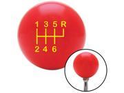 American Shifter Company ASCSNX79978 Yellow Shift Pattern 26n Red Shift Knob fits torque lever gearhead race gear American Shifter Company ASCSNX79978 Yellow Shift Pattern 26n Red Shift Knob fits torque lever gearhead race gear