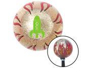 American Shifter Company ASCSNX1553209 Green Space Ship Clear Flame Metal Flake Shift Knob with M16 x 1.5 Insert amp American Shifter Company ASCSNX1553209 Green Space Ship Clear Flame Metal Flake Shift Knob with M16 x 1.5 Insert amp