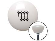 American Shifter Company ASCSNX1601427 Black 6 Speed Shift Pattern - Dots 20n White Retro Shift Knob fits auto racing American Shifter Company ASCSNX1601427 Black 6 Speed Shift Pattern - Dots 20n White Retro Shift Knob fits auto racing