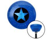 American Shifter Company ASCSNX170915 Black Star in Circle Blue Retro Metal Flake Shift Knob with M16 x 1.5 Insert American Shifter Company ASCSNX170915 Black Star in Circle Blue Retro Metal Flake Shift Knob with M16 x 1.5 Insert