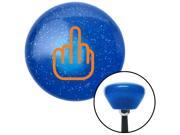 American Shifter Company ASCSNX166076 Orange Smooth Middle Finger Blue Retro Metal Flake Shift Knob M16 x 1.5 Insert American Shifter Company ASCSNX166076 Orange Smooth Middle Finger Blue Retro Metal Flake Shift Knob M16 x 1.5 Insert