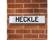 Vintage parts USA VPAY1B84D Heckle White Stamped Aluminum Street Sign Mancave Wall Art Vintage parts USA VPAY1B84D Heckle White Stamped Aluminum Street Sign Mancave Wall Art