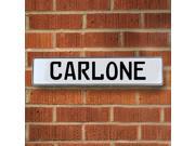 Vintage parts USA VPAY12BB9 Carlone White Stamped Aluminum Street Sign Mancave Wall Art Vintage parts USA VPAY12BB9 Carlone White Stamped Aluminum Street Sign Mancave Wall Art