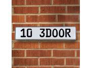 Vintage parts USA VPAY9986 10 3DOOR White Stamped Aluminum Street Sign Mancave Wall Art Vintage parts USA VPAY9986 10 3DOOR White Stamped Aluminum Street Sign Mancave Wall Art