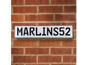 Vintage parts USA VPAY1C83 MARLINS52 MLB Miami Marlins White Stamped Street Sign Mancave Wall Art Vintage parts USA VPAY1C83 MARLINS52 MLB Miami Marlins White Stamped Street Sign Mancave Wall Art