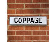 Vintage parts USA VPAY13705 Coppage White Stamped Aluminum Street Sign Mancave Wall Art Vintage parts USA VPAY13705 Coppage White Stamped Aluminum Street Sign Mancave Wall Art
