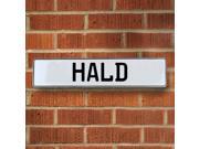 Vintage parts USA VPAY1B325 Hald White Stamped Aluminum Street Sign Mancave Wall Art Vintage parts USA VPAY1B325 Hald White Stamped Aluminum Street Sign Mancave Wall Art