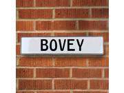 Vintage parts USA VPAYE268 Bovey White Stamped Aluminum Street Sign Mancave Wall Art Vintage parts USA VPAYE268 Bovey White Stamped Aluminum Street Sign Mancave Wall Art