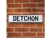 Vintage parts USA VPAY15E3C Detchon White Stamped Aluminum Street Sign Mancave Wall Art Vintage parts USA VPAY15E3C Detchon White Stamped Aluminum Street Sign Mancave Wall Art