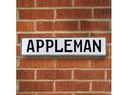 Vintage parts USA VPAYBCB1 Appleman White Stamped Aluminum Street Sign Mancave Wall Art Vintage parts USA VPAYBCB1 Appleman White Stamped Aluminum Street Sign Mancave Wall Art