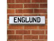Vintage parts USA VPAY16B92 Englund White Stamped Aluminum Street Sign Mancave Wall Art Vintage parts USA VPAY16B92 Englund White Stamped Aluminum Street Sign Mancave Wall Art