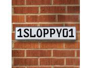 Vintage parts USA VPAY98B7 1SLOPPY01 White Stamped Aluminum Street Sign Mancave Wall Art Vintage parts USA VPAY98B7 1SLOPPY01 White Stamped Aluminum Street Sign Mancave Wall Art