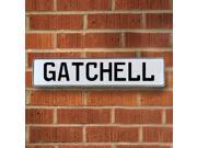Vintage parts USA VPAY1A419 Gatchell White Stamped Aluminum Street Sign Mancave Wall Art Vintage parts USA VPAY1A419 Gatchell White Stamped Aluminum Street Sign Mancave Wall Art
