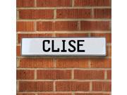 Vintage parts USA VPAY133A6 Clise White Stamped Aluminum Street Sign Mancave Wall Art Vintage parts USA VPAY133A6 Clise White Stamped Aluminum Street Sign Mancave Wall Art
