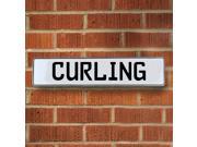 Vintage parts USA VPAY13C5C Curling White Stamped Aluminum Street Sign Mancave Wall Art Vintage parts USA VPAY13C5C Curling White Stamped Aluminum Street Sign Mancave Wall Art