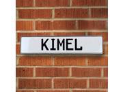 Vintage parts USA VPAY1FB1A Kimel White Stamped Aluminum Street Sign Mancave Wall Art Vintage parts USA VPAY1FB1A Kimel White Stamped Aluminum Street Sign Mancave Wall Art