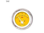 Aurora Instruments GAR2120ZEXKABCD Fuel level Gauge - Pinstripe II Yellow , White Modern Needles, Chrome Trim socal Aurora Instruments GAR2120ZEXKABCD Fuel level Gauge - Pinstripe II Yellow , White Modern Needles, Chrome Trim socal