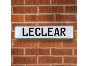 Vintage parts USA VPAY20B2E Leclear White Stamped Aluminum Street Sign Mancave Wall Art Vintage parts USA VPAY20B2E Leclear White Stamped Aluminum Street Sign Mancave Wall Art