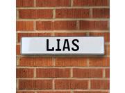 Vintage parts USA VPAY20E74 Lias White Stamped Aluminum Street Sign Mancave Wall Art Vintage parts USA VPAY20E74 Lias White Stamped Aluminum Street Sign Mancave Wall Art