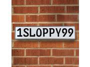 Vintage parts USA VPAY9919 1SLOPPY99 White Stamped Aluminum Street Sign Mancave Wall Art Vintage parts USA VPAY9919 1SLOPPY99 White Stamped Aluminum Street Sign Mancave Wall Art