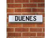 Vintage parts USA VPAY16595 Duenes White Stamped Aluminum Street Sign Mancave Wall Art Vintage parts USA VPAY16595 Duenes White Stamped Aluminum Street Sign Mancave Wall Art
