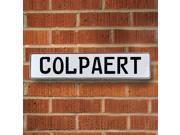Vintage parts USA VPAY13575 Colpaert White Stamped Aluminum Street Sign Mancave Wall Art Vintage parts USA VPAY13575 Colpaert White Stamped Aluminum Street Sign Mancave Wall Art