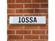 Vintage parts USA VPAY1C56D Iossa White Stamped Aluminum Street Sign Mancave Wall Art Vintage parts USA VPAY1C56D Iossa White Stamped Aluminum Street Sign Mancave Wall Art