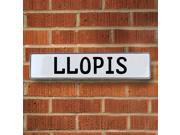Vintage parts USA VPAY210F8 Llopis White Stamped Aluminum Street Sign Mancave Wall Art Vintage parts USA VPAY210F8 Llopis White Stamped Aluminum Street Sign Mancave Wall Art