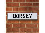 Vintage parts USA VPAY154C3 Dorsey White Stamped Aluminum Street Sign Mancave Wall Art Vintage parts USA VPAY154C3 Dorsey White Stamped Aluminum Street Sign Mancave Wall Art