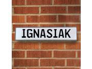 Vintage parts USA VPAY1C478 Ignasiak White Stamped Aluminum Street Sign Mancave Wall Art Vintage parts USA VPAY1C478 Ignasiak White Stamped Aluminum Street Sign Mancave Wall Art