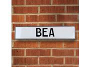Vintage parts USA VPAYCE2C Bea White Stamped Aluminum Street Sign Mancave Wall Art Vintage parts USA VPAYCE2C Bea White Stamped Aluminum Street Sign Mancave Wall Art