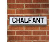 Vintage parts USA VPAY12F50 Chalfant White Stamped Aluminum Street Sign Mancave Wall Art Vintage parts USA VPAY12F50 Chalfant White Stamped Aluminum Street Sign Mancave Wall Art