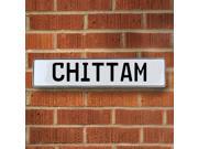 Vintage parts USA VPAY13156 Chittam White Stamped Aluminum Street Sign Mancave Wall Art Vintage parts USA VPAY13156 Chittam White Stamped Aluminum Street Sign Mancave Wall Art