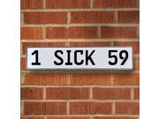 Vintage parts USA VPAY8BCB 1 SICK 59 White Stamped Aluminum Street Sign Mancave Wall Art Vintage parts USA VPAY8BCB 1 SICK 59 White Stamped Aluminum Street Sign Mancave Wall Art