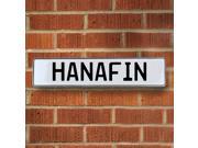 Vintage parts USA VPAY1B428 Hanafin White Stamped Aluminum Street Sign Mancave Wall Art Vintage parts USA VPAY1B428 Hanafin White Stamped Aluminum Street Sign Mancave Wall Art