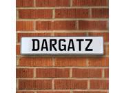 Vintage parts USA VPAY157F6 Dargatz White Stamped Aluminum Street Sign Mancave Wall Art Vintage parts USA VPAY157F6 Dargatz White Stamped Aluminum Street Sign Mancave Wall Art